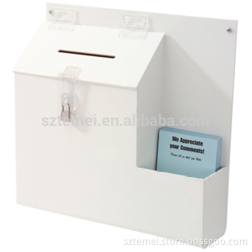 wall mounted acrylic box with lock
